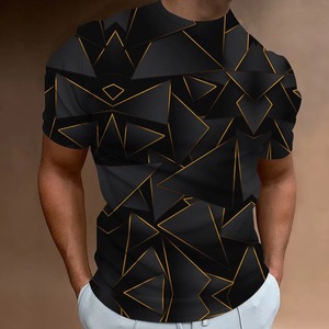 Mode T-Shirts pour hommes imprimer à manches courtes hauts été décontracté rue col rond t-shirt surdimensionné t-shirt hommes 3D vêtements chaud - Product Image 6