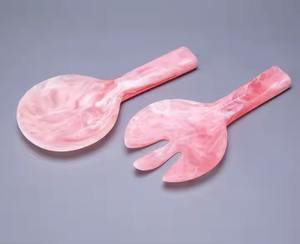 Lo último en cucharas de ensalada de resina de madera multiusos hechas a mano indias de Alliance Craft para cocina, café y té para bodas - Product Image 4