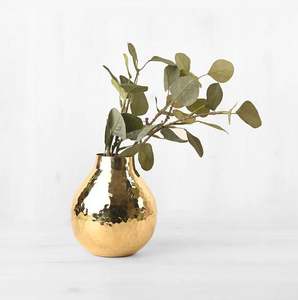 Jarrón de flores de latón para decoración del hogar, diseño elegante dorado, cantidad a granel, decoración festiva para el hogar, mesa decorativa, hotel, hecho en India - Product Image 3