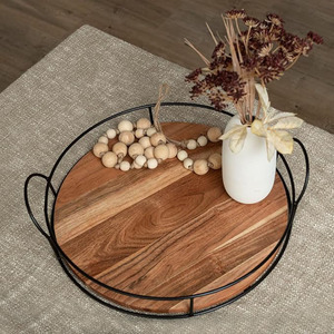 La mejor calidad de exportación Recién llegado Bandeja DE SERVICIO DE METAL Plato Tamaño personalizado Uso multiusos para aperitivos de té y café - Product Image 1