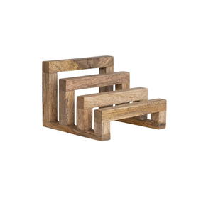 ขาตั้งเขียงไม้เป็นมิตรกับสิ่งแวดล้อมชั้นวางของตกแต่งบ้านไร่ดีไซน์ทันสมัยสินค้าขายดี - Product Image 2