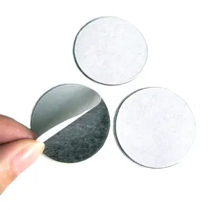 Flexible Rubber Magnetic Fridge Magnets DIY Button Self Stick Die Cut Magnet Round Kitchen Magnets with Peel and Stick Adhesive