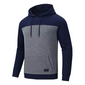 Pull à capuche épais pour hommes, sweat-shirt d'hiver tricoté ample, impression numérique, logo à motif solide délavé, vente en gros - Product Image 1