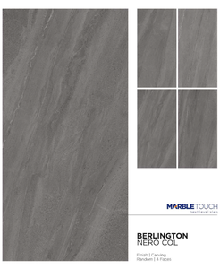 Carreaux vitrifiés en porcelaine polie de 800x1600mm Design moderne avec finition sculptée pour l'isolation thermique d'entrée de mur intérieur - Product Image 1