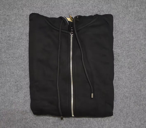 Sudadera con Capucha de Primera Calidad, Estilo Vintage, Forrada, Informal, de Algodón y Elastano, con Bordado, para Invierno 2025 - Product Image 2