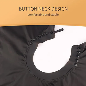 Cape de barbier personnalisée professionnelle avec nylon et PVC pour salons de coiffure imperméable anti-rides - Product Image 2