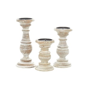 <b>Large</b> Acacia Wood <b>Candle</b> Holder Stand Handmade Natural <b>Pillar</b> <b>Candle</b> Holder for Christmas Perfect Size Christmas Decorative - Product Image 6