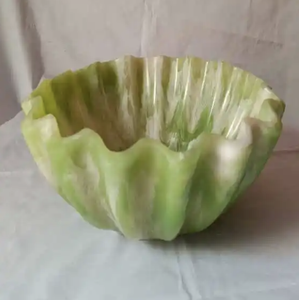 Tazón de Cerámica para Ensalada de Frutas de la Mejor Calidad, Resina Epoxi con Nuevo Diseño Pulido, Estilo Náutico de la India - Product Image 1