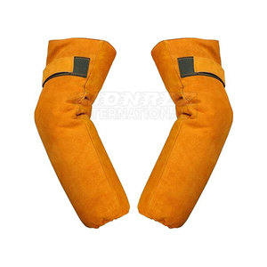Protección ignífuga, brazo de soldadura de cuero de vaca resistente al calor, Mangas de brazo de soldadura de cuero - Product Image 1
