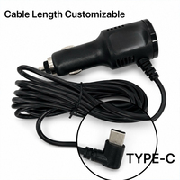 Cable Cargador para Auto con Interruptor, 12V 24V a 5V 2A USB y 1A, Salida Dual Independiente para Dashcam, GPS, Teléfono, Tipo-C