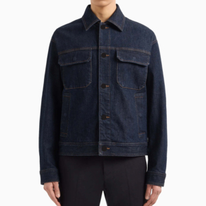 Veste en jean respirante OEM Veste en jean pour hommes Vêtements d'extérieur décontractés Manteau boutonné Veste en jean pour hommes - Product Image 5