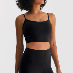 Soutien-gorge de sport à col rond en gros 2025, vêtements de sport pour femmes, bretelles, dos nu, fitness, yoga, corset, haut de sport - Product Image 4