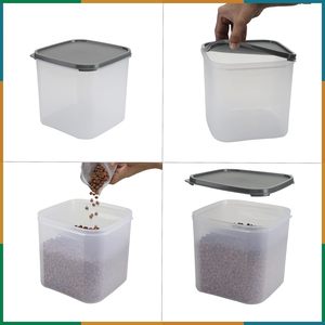 Airtight 700ml Clear <b>Plastic</b> Food Storage <b>Container</b> Cereal and Dry Food Storage Bins BPA Free PP Material for Home Use - Product Image 2