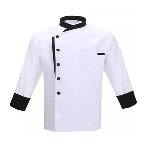 Manteaux de chef élégants de haute qualité Confort respirant Cuisine professionnelle Uniformes de restaurant et de bar - Product Image 1