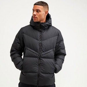 Veste d'hiver matelassée à capuche à col montant imperméable décontractée pour hommes, design personnalisé en gros, streetwear, 2024 - Product Image 5