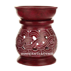 Design étonnant dans une nouvelle couleur élégante polie motif de luxe stéatite sculpture arôme brûleur à mazout de décoration et but de cadeaux - Product Image 1