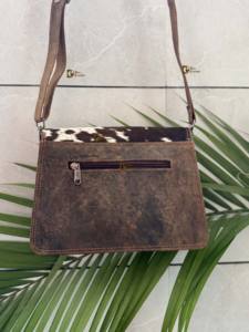 Cowhide Leather Handbag New Fashion <b>Women's</b> Handbag Purse <b>Women</b> Stylish Cowhide fur Leather Shoulder <b>Sling</b> <b>Bag</b> <b>for</b> <b>Women</b> Use - Product Image 4