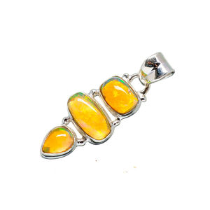 ที่ร้อนแรงที่สุด925เงินสเตอร์ลิงธรรมชาติเอธิโอเปียทำด้วยมือพลอยจี้เพื่อขายในราคาที่ดีที่สุด - Product Image 5