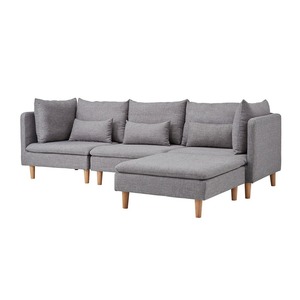 <b>Sofa</b> Set Chesterfield L-Shaped <b>Sofa</b> for Home Living Rooms Filled with Sponge Chenille Cover - Product Image 1