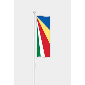 Drapeau vertical des Seychelles pour l'extérieur, drapeau de jardin en coton, polyester, soie, mât en aluminium, affichage numérique extérieur - Product Image 1