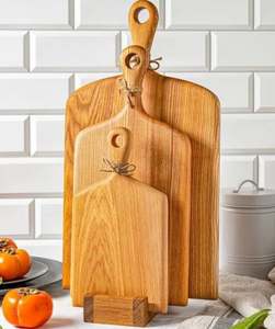 Tabla de cortar de madera reversible de nuevo diseño con dos lados utilizables para cortar y servir rutinas de cocina diarias versátiles - Product Image 3
