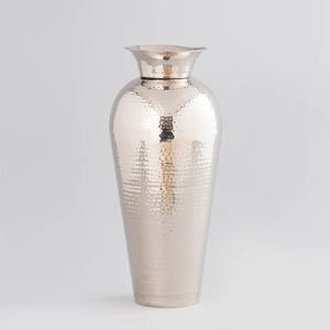 Vase créatif européen sol vague bouche Vase métal Relief Table Vase décor pour salon de l'Inde - Product Image 5