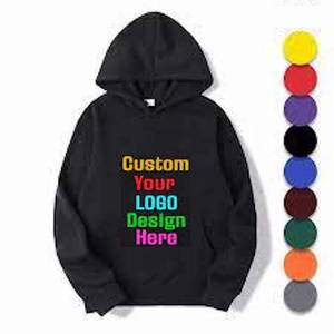 Venta al por mayor de fábrica Puff Printing No String Cut Edge Hoodies Custom Logo Heavyweight 100% Cotton Raw Hem Hoodie para hombres - Product Image 1