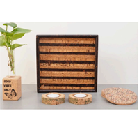 Agenda de bureau personnalisable de qualité supérieure Jardinières à 2 écorces Combos de cadeaux occasionnels en liège Cadeaux promotionnels d'affaires écologiques