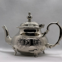 Théière dorée marocaine, modèle Royal Dama, faite à la main, couleur personnalisée, ensemble à thé classique pour usage domestique, OEM disponible pour le café et le thé