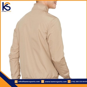 Venta directa de fábrica Chaquetas de chándal para hombre Nueva llegada Chaquetas de chándal para exteriores Chaquetas de chándal con cremallera de color liso - Product Image 4