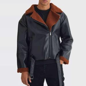 Veste d'hiver pour homme en peau de mouton axée sur le confort avec col montant, respirante et chauffante, personnalisable - Product Image 2