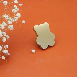 Solid Brass Bear Shape <b>Knob</b> Pull Drawer Cabinet for Home Dresser <b>Door</b> Cabinet Furniture <b>Decorative</b> Kitchen Wardrobe Handle <b>Knobs</b> - Product Image 2