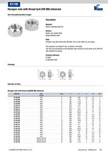Élément de serrage en acier galvanisé M4, écrou de blocage hexagonal à bride DIN980 K1146 pour assemblage industriel - Product Image 5