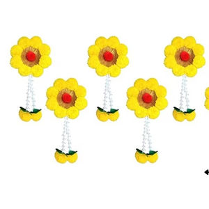 Vente en gros de fleurs de souci artificielles, cordes de fleurs indiennes artificielles pour la décoration, Offre Spéciale de fleurs décoratives de mariage - Product Image 2