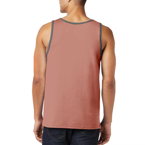 100% algodón personalizado hombres Fitness culturismo gimnasio entrenamiento camiseta gimnasio camisetas sin mangas chaleco entrenamiento transpirable y cómodo activo - Product Image 5