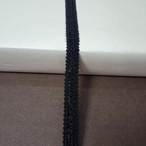 Superior Quality Black Polyester Yarn Trimmings High Quality Crocheted Fashion <b>Decoration</b> for <b>Shoes</b> and Bridal Use - Product Image 2