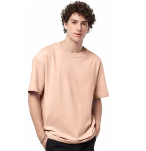 T-shirts pour hommes grande taille chemise unie vierge 100% coton surdimensionné en gros pas cher T-shirts pour hommes - Product Image 1