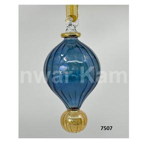 Gran lágrima de cristal egipcio soplado a mano Vintage cristal hecho a mano adorno decorativo árbol de Navidad adorno de Año Nuevo - Product Image 6