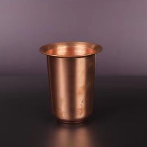 แก้วน้ำโลหะทองแดงรูปทรงไม่เหมือนใครเรียบง่ายแก้วทองแดงสำหรับใส่น้ำและแก้วค็อกเทล - Product Image 1