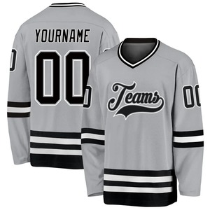 2025 Tendance Maillot d'équipe de hockey sur glace de haute qualité avec uniforme sublimé personnalisé à manches longues avec nom d'équipe OEM - Product Image 1