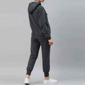 Marque personnalisée Survêtement Pas Cher Prix Respirant Jogging Femmes Fermeture Éclair Survêtements Séchage Rapide Tranding Conception Femmes 100% Coton - Product Image 4