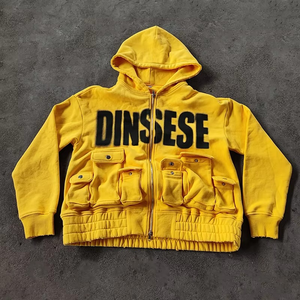 Sudadera Corta Personalizada de 500 Gsm, Estilo Urbano, con Bolsillos, Corte Cuadrado, Gruesa, Estampada - Product Image 1