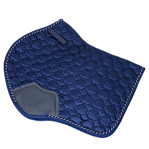 Almohadilla de sillín de salto de caballo ecuestre de terciopelo personalizada al por mayor servicio OEM con forro de polialgodón - Product Image 2