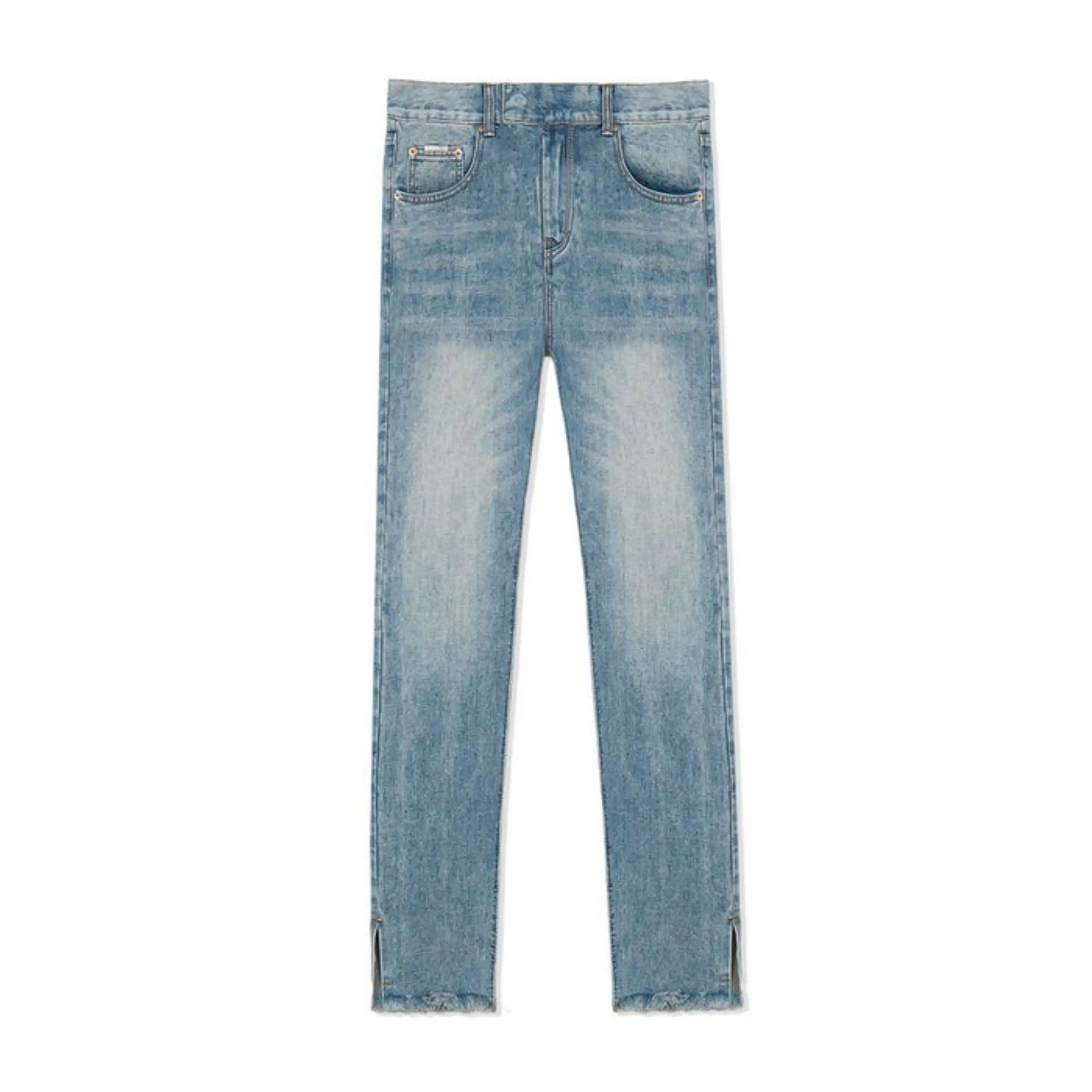 Neue Herrenjeans Freizeitkleidung beste Qualität Jeans Modedesign solide Skinny zerrissene Denim Jeans