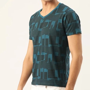 Wholesale Customized Men V-<b>Neck</b> <b>TShirt</b> <b>High</b> Quality Quick Dry Custom Size Fit Short Sleeve Men's T-Shirts - Product Image 3