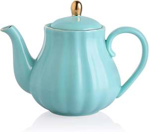 Théière en céramique artisanale pour un service de thé élégant à la maison, théière en céramique de qualité supérieure pour le thé en feuilles et les infusions aux herbes - Product Image 1