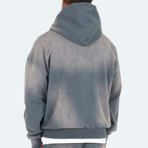Sweat à capuche personnalisé pour hommes, délavé à l'acide, Streetwear Sunfade Oversize Pullover Mens Blank Hoodies & Sweatshirts - Product Image 6