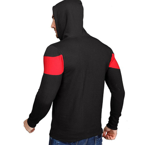 OEM personnalisé vente en gros de haute qualité bleu foncé pull fermeture éclair polaire coton sweat hommes sport quart fermeture éclair mullite couleur sweats à capuche - Product Image 6