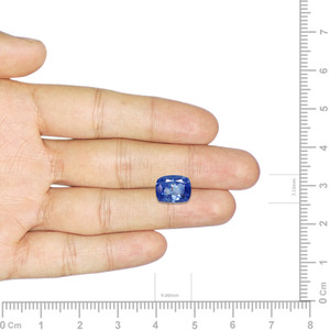 Zafiro Azul Natural en Forma de Estrella, Gema Facetada de 2.74 Quilates, Tamaño de 1.5 mm, Tratado Térmicamente, Altura de 8 mm, Diámetro del Orificio de 1 mm - Product Image 3