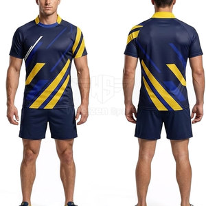 เสื้อรักบี้สำหรับผู้ชาย แขนสั้น เหมาะสำหรับการฝึกซ้อมเป็นทีมและการเล่นกีฬากลางแจ้ง - Product Image 6